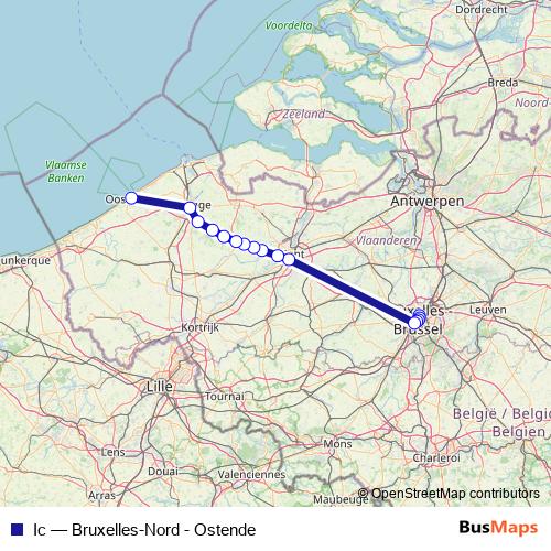 Ic rail Line Map