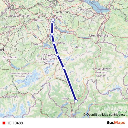 IC 10488 rail Line Map