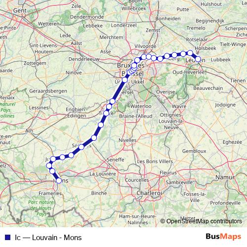 Ic rail Line Map