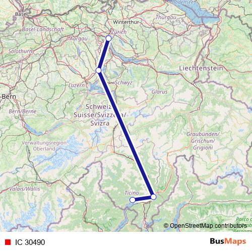 IC 30490 rail Line Map