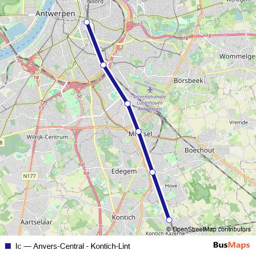 Ic rail Line Map