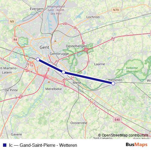 Ic rail Line Map