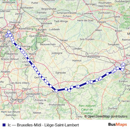 Ic rail Line Map
