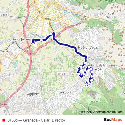 0180d bus Line Map