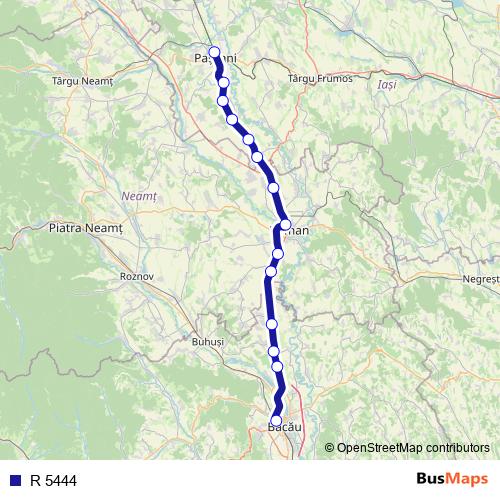 R 5444 rail Line Map