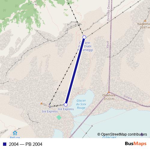 2004 cable-car Line Map
