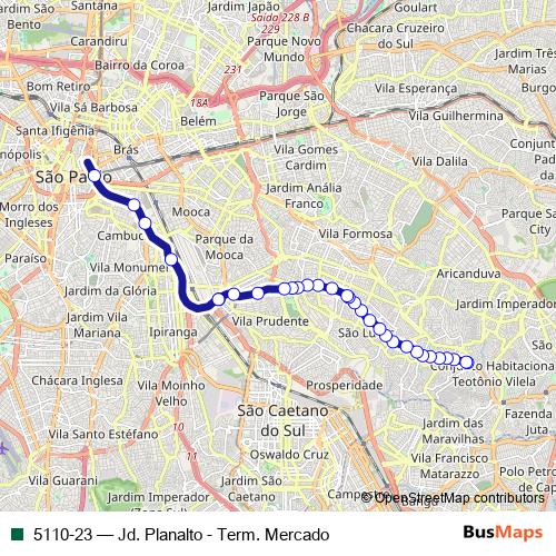 5110-23 bus Line Map