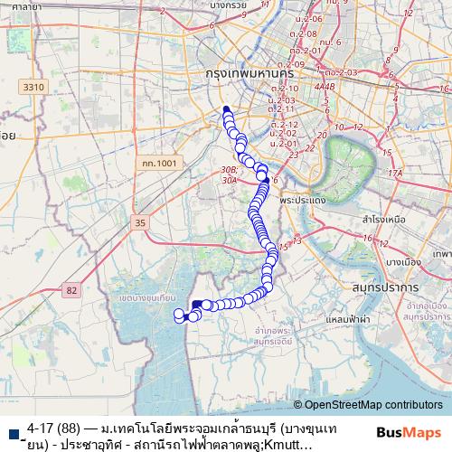 4-17 (88) bus Line Map