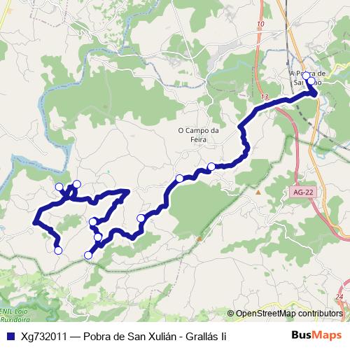 Xg732011 bus Line Map