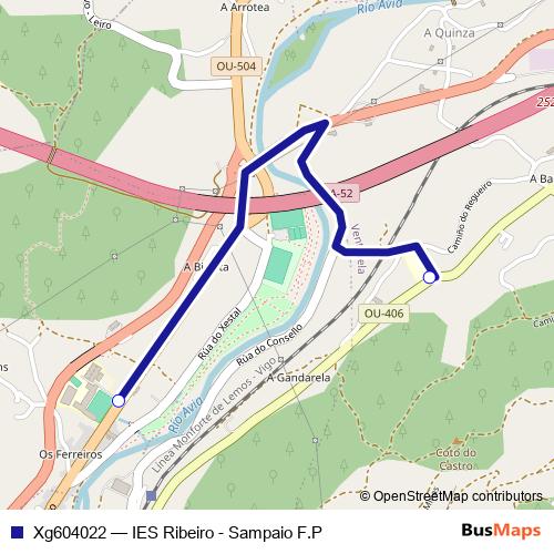 Xg604022 bus Line Map
