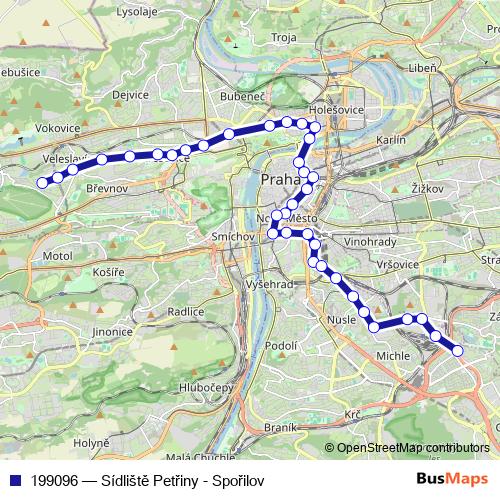 199096 tram Line Map