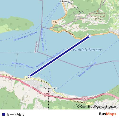 5 ferry Line Map