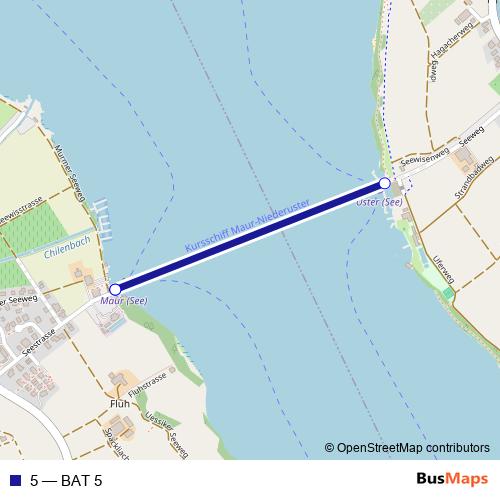 5 ferry Line Map