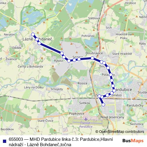 655003 trolleybus Line Map