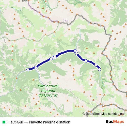Haut-Guil bus Line Map