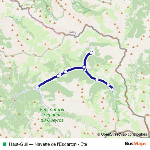 Haut-Guil bus Line Map