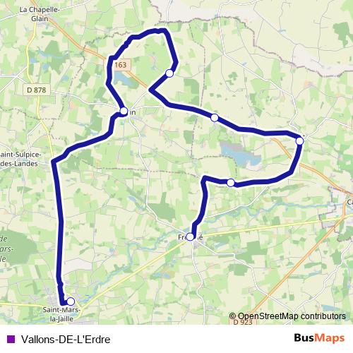Vallons-DE-L'Erdre bus Line Map