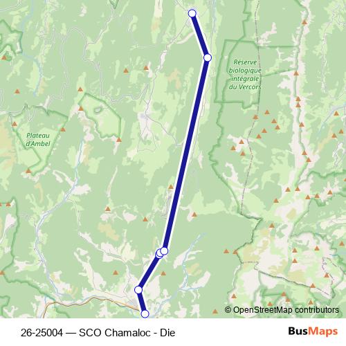 26-25004 bus Line Map