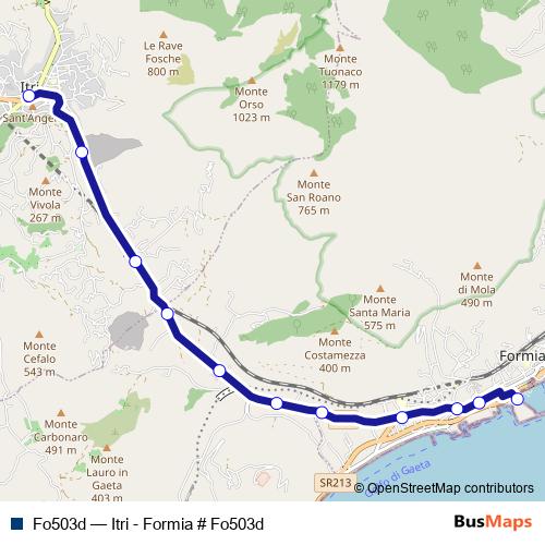 Fo503d bus Line Map