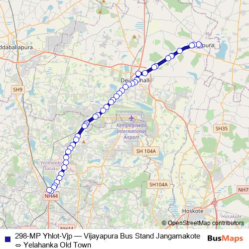 298-MP Yhlot-Vjp bus Line Map