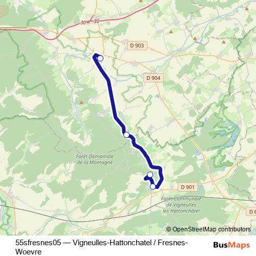 55sfresnes05 bus Line Map