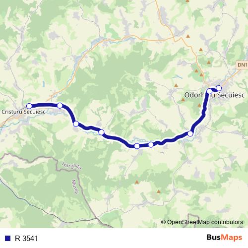 R 3541 rail Line Map