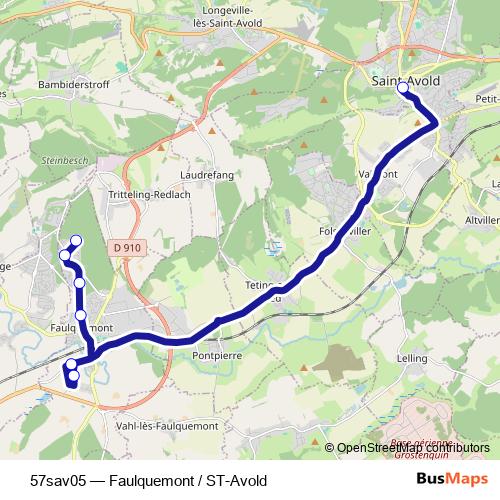 57sav05 bus Line Map