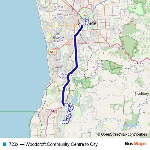 723x bus Line Map