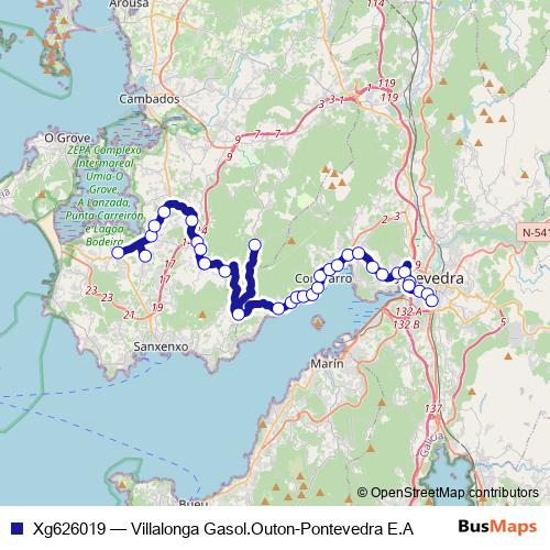 Xg626019 bus Line Map