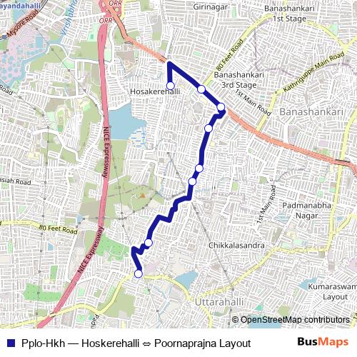 Pplo-Hkh bus Line Map