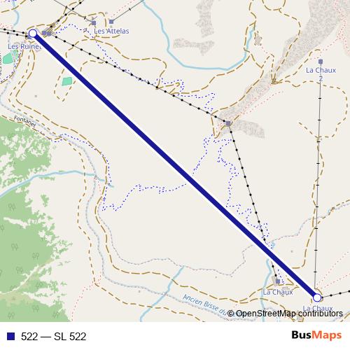 522 cable-car Line Map