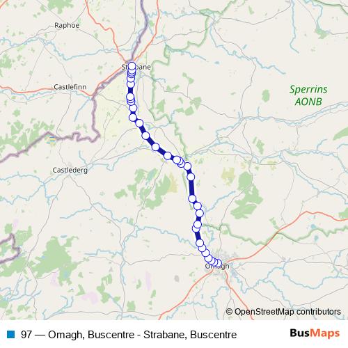 97 bus Line Map