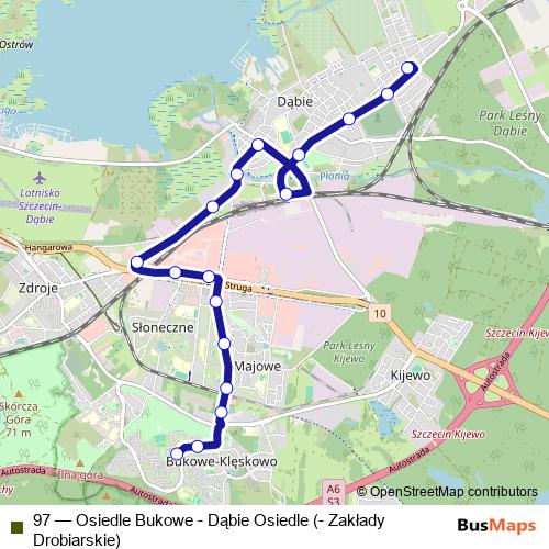97 bus Line Map