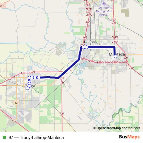 97 bus Line Map