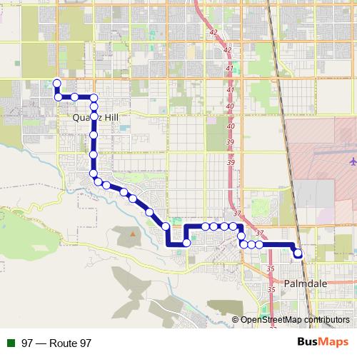 97 bus Line Map