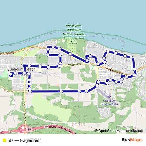 97 bus Line Map