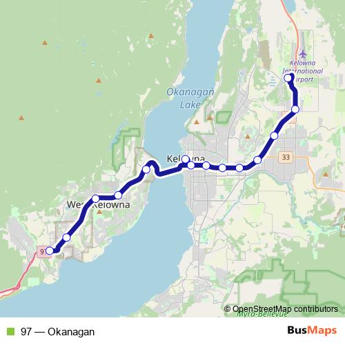 97 bus Line Map