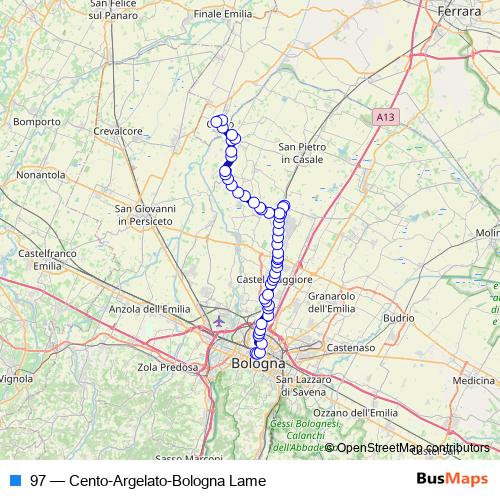 97 bus Line Map