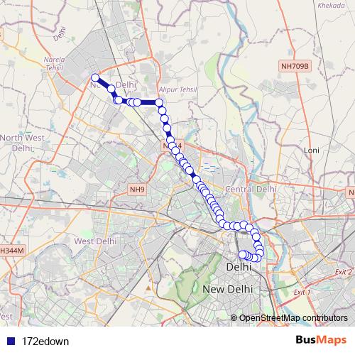 172edown bus Line Map