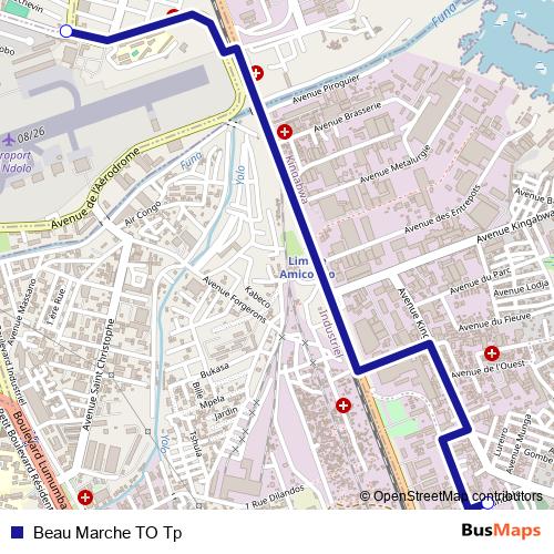 Beau Marche TO Tp bus Line Map