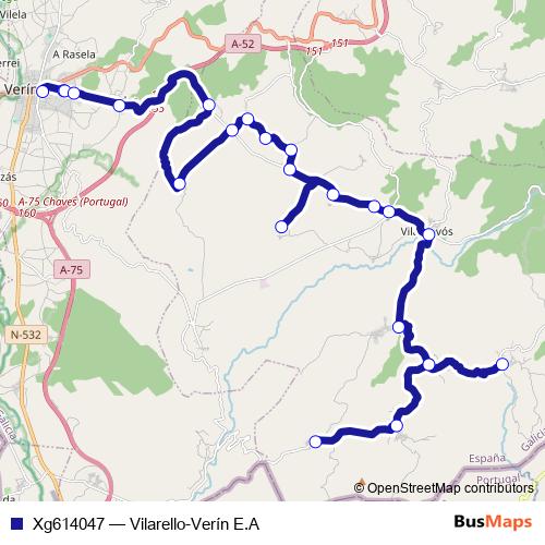 Xg614047 bus Line Map