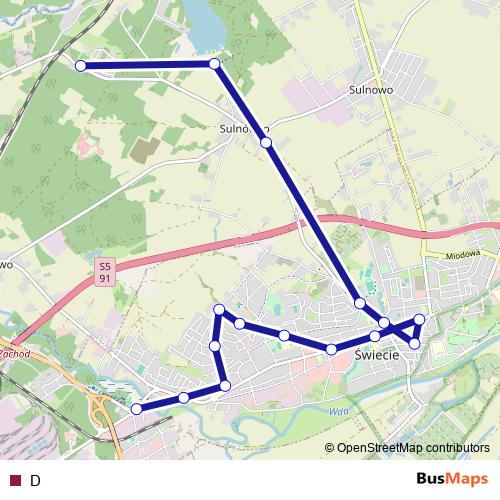 D bus Line Map