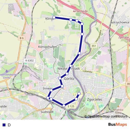 D bus Line Map