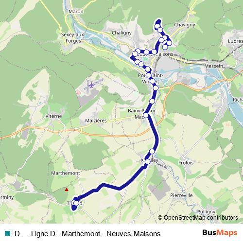 D bus Line Map