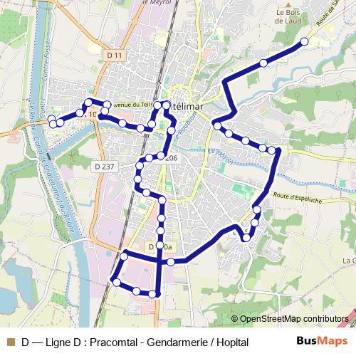 D bus Line Map