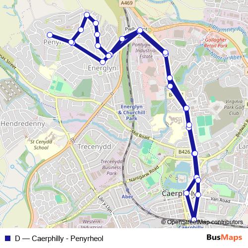 D bus Line Map
