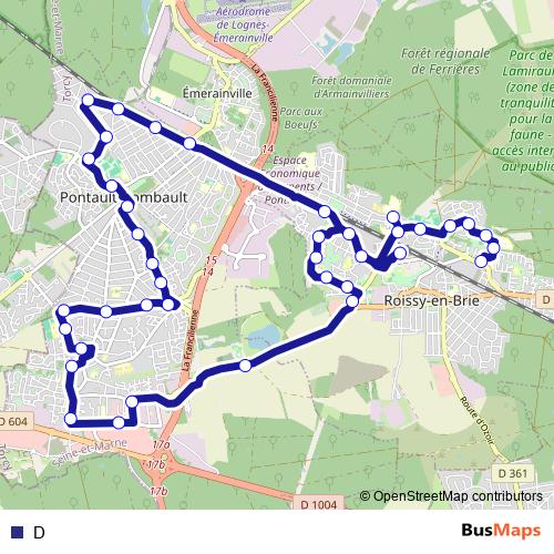 D bus Line Map