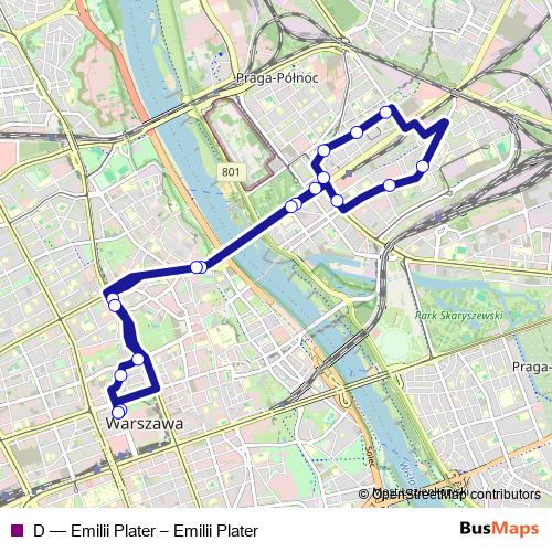 D bus Line Map
