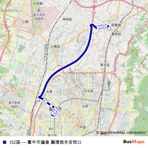 152區 bus Line Map