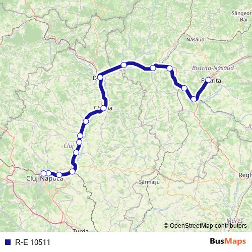 R-E 10511 rail Line Map